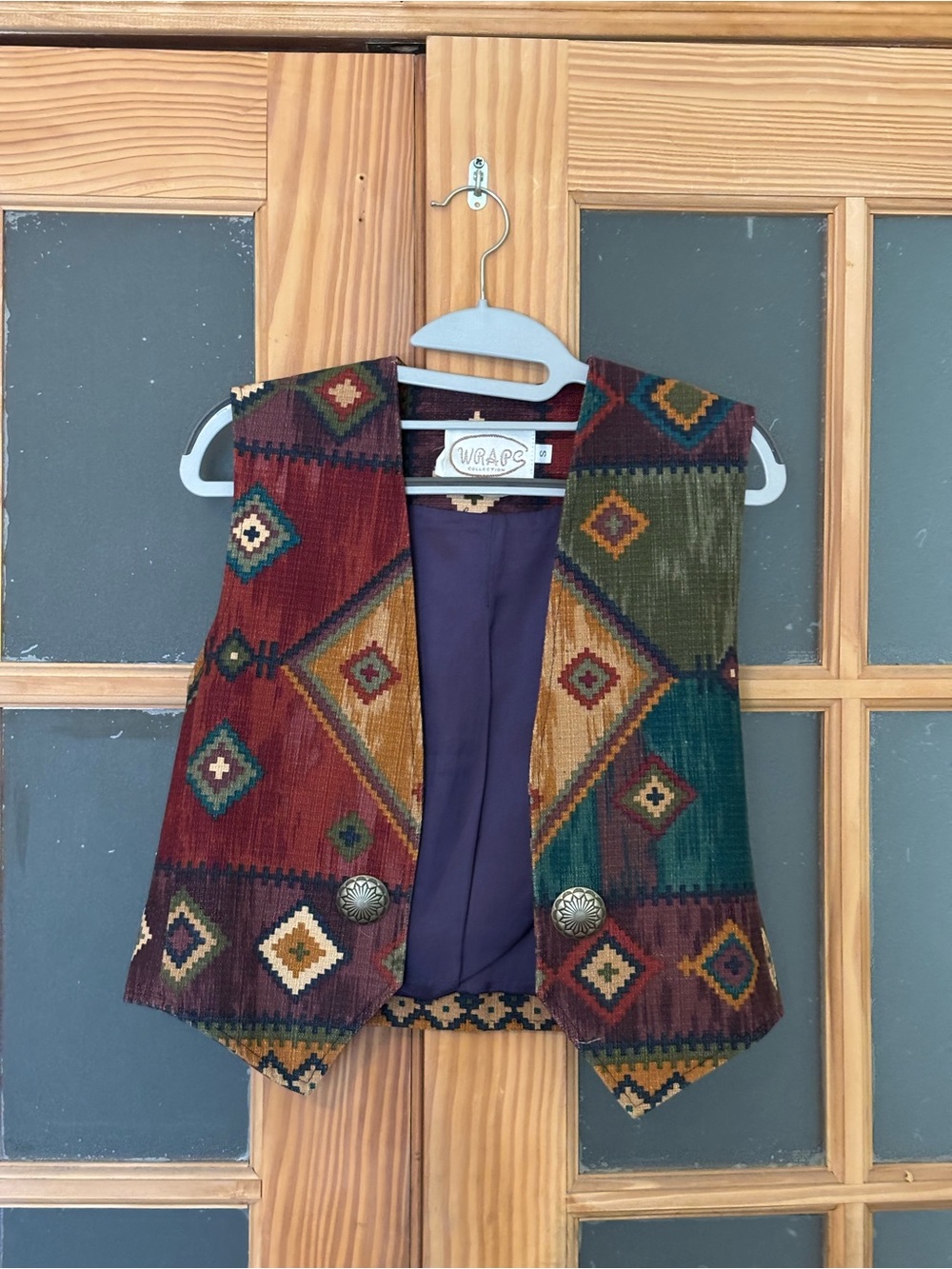 Vintage Multicolor Southwestern Patterned Vest